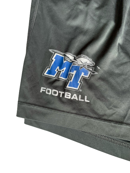Tyshun Render Middle Tennessee State Football Team Issued Shorts (Size XL)