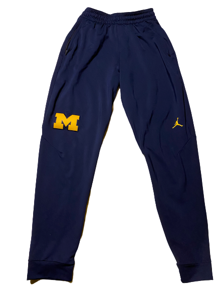 Charles Matthews Michigan Team Issued Jordan Sweatpants (Size L)