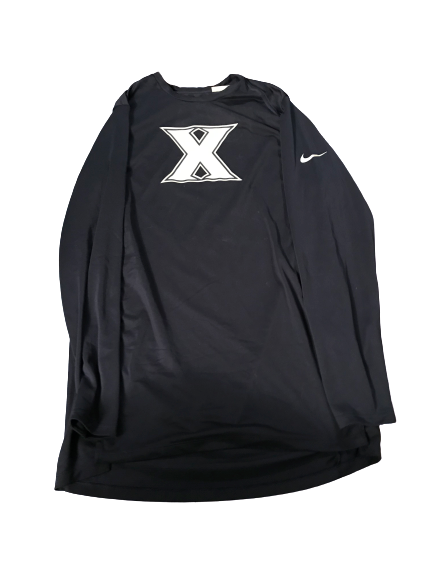 J.P. Macura Xavier Team Issued Game Warm-Up Shooting Shirt (Size L)