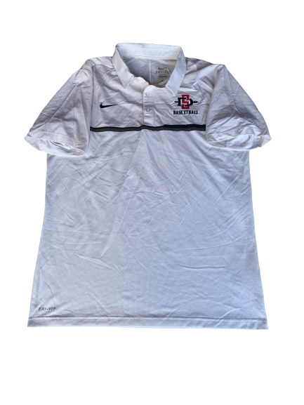 Malik Pope San Diego State Basketball Nike Polo Shirt (Size XXL)