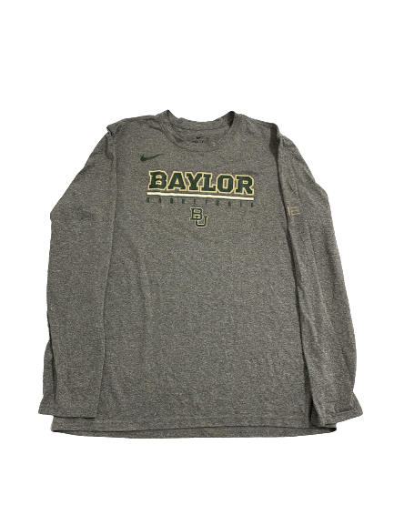 NaLyssa Smith Baylor Basketball Team Issued Long Sleeve Workout Shirt (Size L)