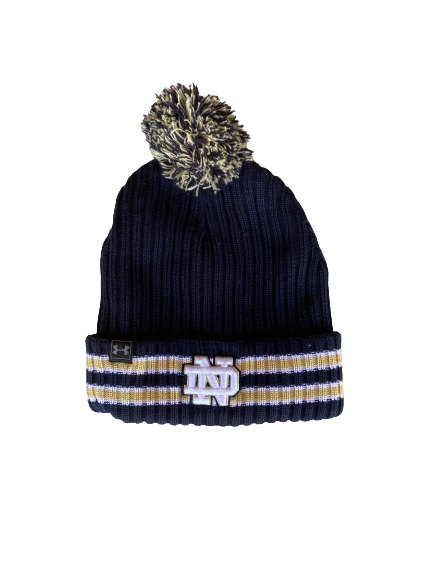 Aaron Banks Notre Dame Football Team Issued Winter Hat