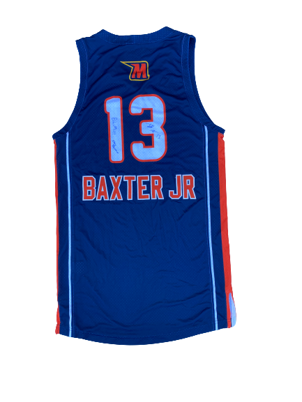 Troy Baxter Jr. Morgan State Basketball SIGNED Game Worn Jersey (Size M)