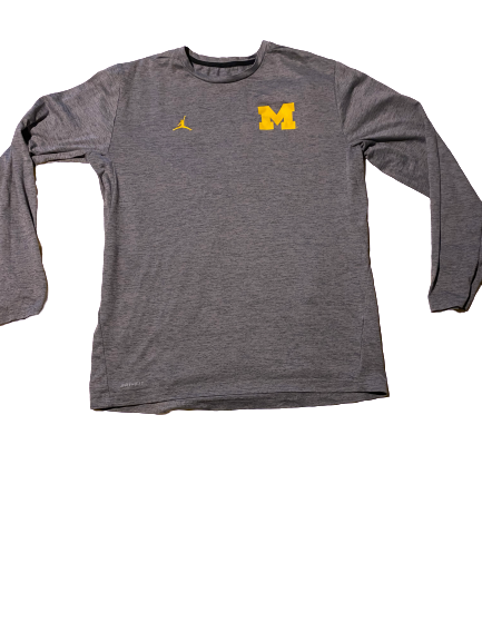 Charles Matthews Michigan Team Issued Long Sleeve Shirt (Size L)