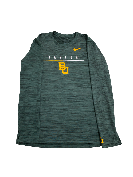 NaLyssa Smith Baylor Basketball Team Issued Long Sleeve Workout Shirt (Size L)