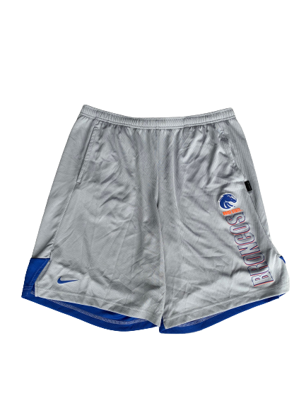 Derrick Alston Jr. Boise State Basketball Team Issued Workout Shorts (Size XL)