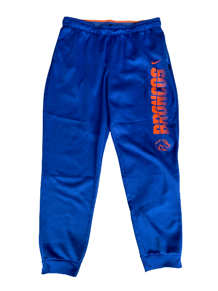 Derrick Alston Jr. Boise State Basketball Team Issued Travel Sweatpants (Size XL)