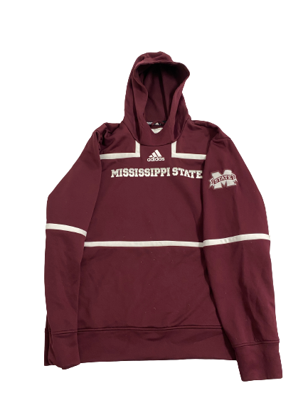 Colby Cox Mississippi State Football Team-Issued Hoodie (Size XL)