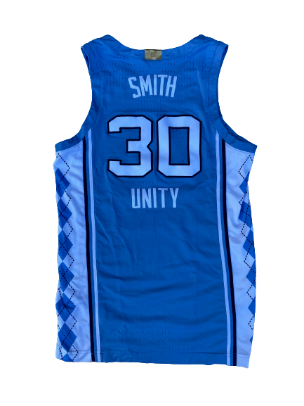 K.J. Smith North Carolina Basketball 2020-2021 Game Worn Uniform Set