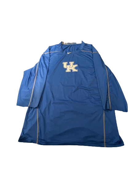 Gunnar McNeill Kentucky Baseball Team Issued 3/4-Sleeve Workout Shirt (Size XL)