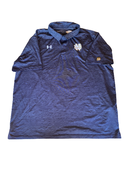 Aaron Banks Notre Dame Football Team Issued Polo (Size 4XL)