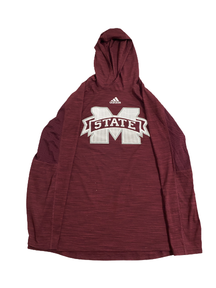 Colby Cox Mississippi State Football Team-Issued Performance Hoodie (Size XL)
