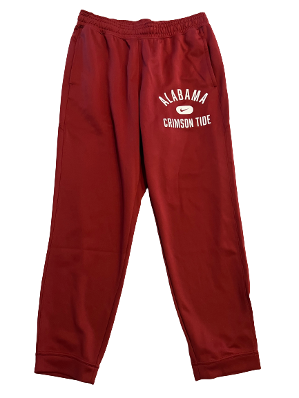 Jaden Shackelford Alabama Basketball Team Issued Travel Sweatpants (Size L)