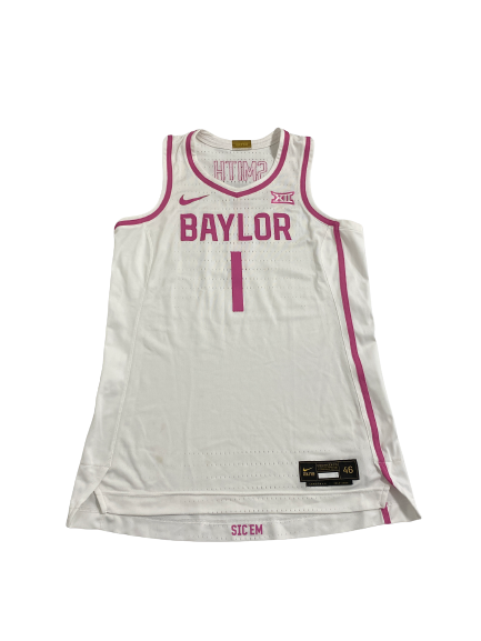 NaLyssa Smith Baylor Basketball 2019-2020 Season Game Worn Jersey (Size 46 Length +4)