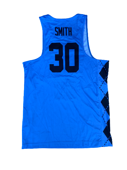 K.J. Smith North Carolina Basketball 2017-2018 Game Issued RARE Alternate Jersey (Size 46)