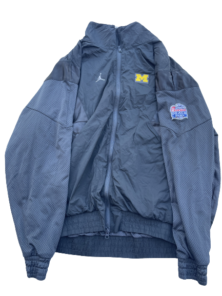 Tarik Black Michigan Football Player Exclusive Peach Bowl Full-Zip Jacket (Size XL)