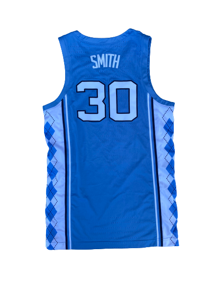 K.J. Smith North Carolina Basketball 2018-2019 Game Worn Jersey (Size 44)