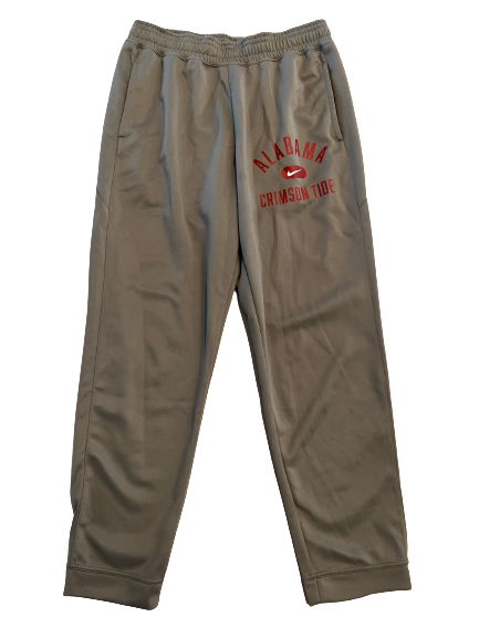 Jaden Shackelford Alabama Basketball Team Issued Travel Sweatpants (Size L)