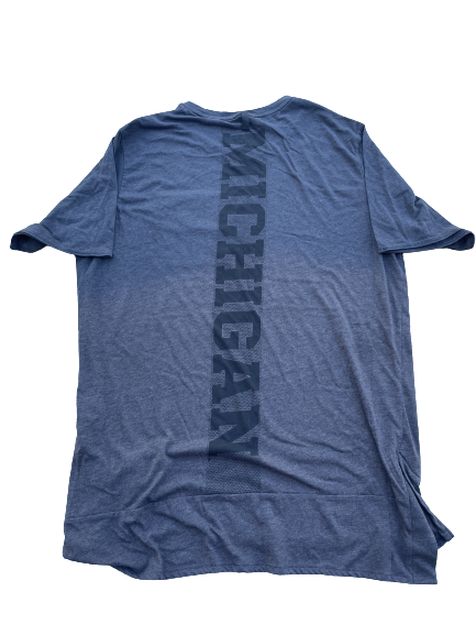 Tarik Black Michigan Football Team Issued T-Shirt with Pocket (Size XL)