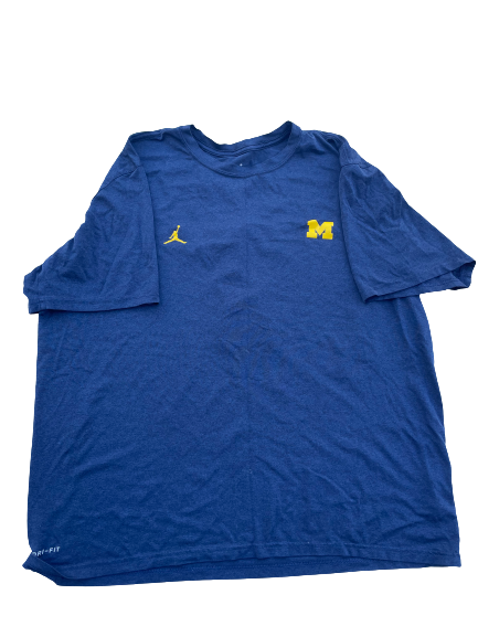 Tarik Black Michigan Football Practice Shirt with Name/Number on Back (Size XL)