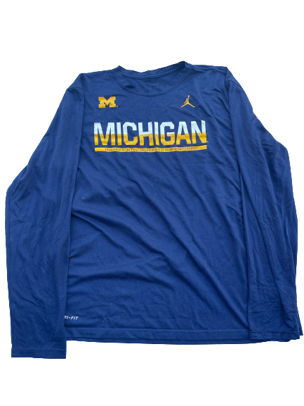Tarik Black Michigan Football Team Issued Long Sleeve Shirt (Size XL)