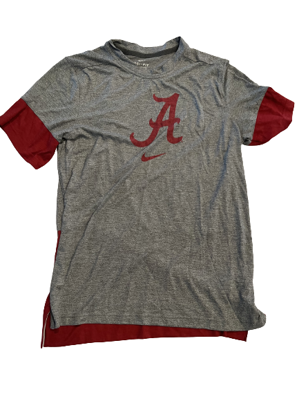 Jaden Shackelford Alabama Basketball Team Issued Workout Shirt (Size L)
