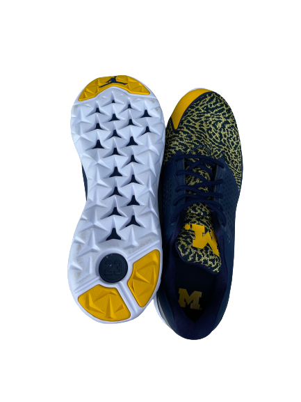 Stephen Spanellis Michigan Football Team Issued Shoes (Size 16)