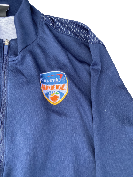 Stephen Spanellis Michigan Football Team Exclusive Orange Bowl Jacket (Size 3XL)