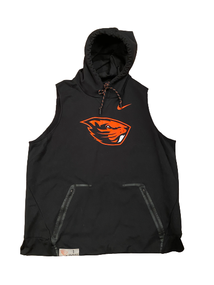 Bright Ugwoegbu Oregon State Team Issued Sleeveless Hoodie (Size XL)