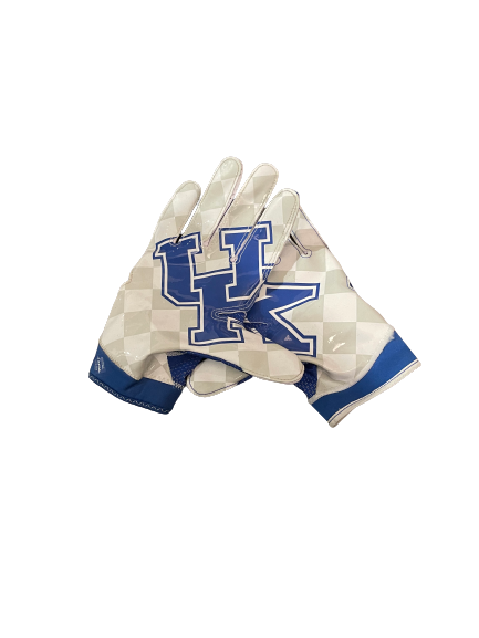 Terry Wilson Kentucky Football Player Exclusive Gloves