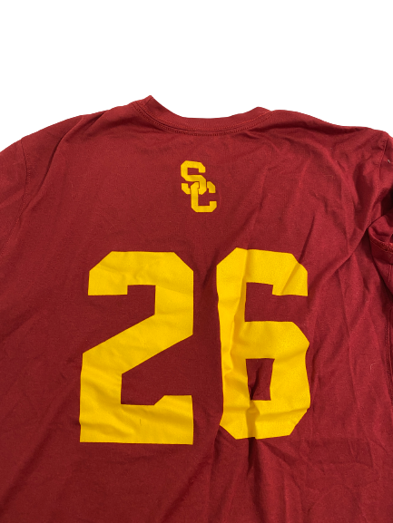 Travis Dye USC Football Player-Exclusive T-Shirt With 