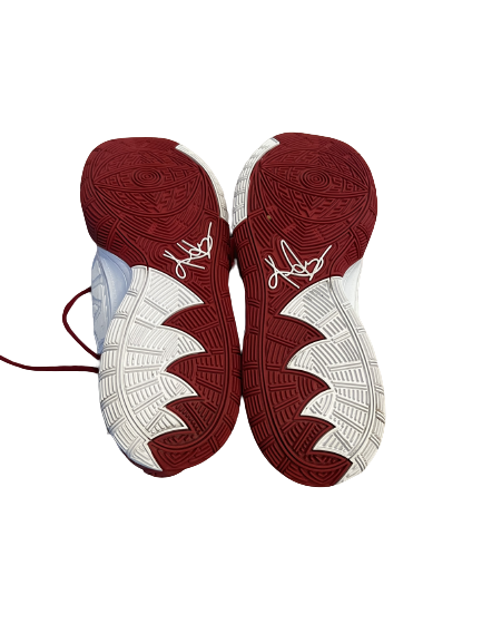 Jaden Shackelford Alabama Basketball SIGNED Team Issued Nike Kyrie Shoes (Size 14)