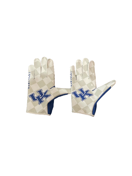 Terry Wilson Kentucky Football Player Exclusive Gloves (2 Right Hand Gloves)