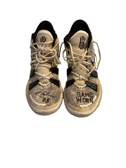 Jaden Shackelford Alabama Basketball SIGNED & INSCRIBED GAME WORN Nike Kyrie Shoes (Size 14)