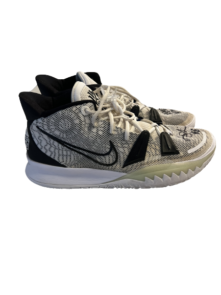 Jaden Shackelford Alabama Basketball SIGNED & INSCRIBED GAME WORN Nike Kyrie Shoes (Size 14)