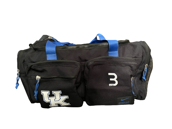 Terry Wilson Kentucky Football Player Exclusive Travel Duffel Bag with Number
