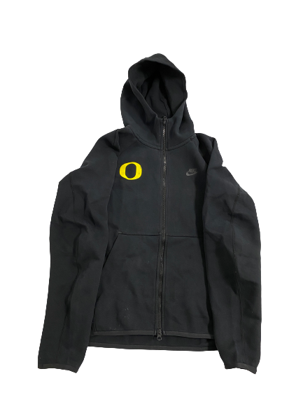 Travis Dye Oregon Football Player-Exclusive Nike Tech Fleece Zip-Up Jacket (Size M)
