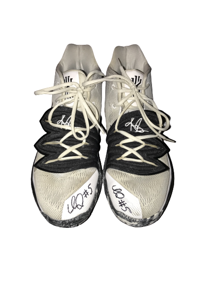 Immanuel Quickley Kentucky SIGNED 2019 March Madness Game Worn Shoes (Size 13) - Photo Matched