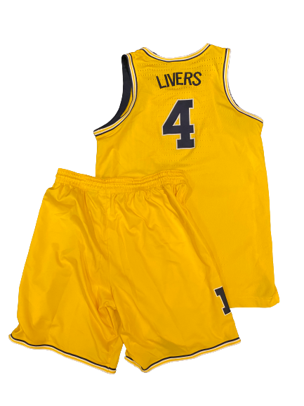 Isaiah Livers Michigan Basketball 2018-2019 (Sophomore Season) Game Worn Uniform Set (NCAA TOURNAMENT - SWEET 16)