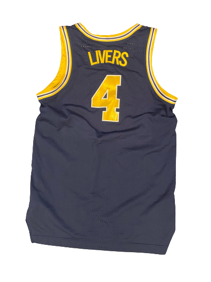 Isaiah Livers Michigan Basketball 2018-2019 Official Game Issued Jersey (Size 46)
