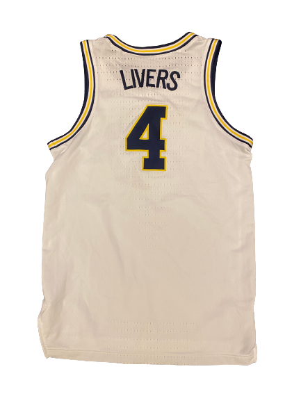 Isaiah Livers Michigan Basketball 2018-2019 Official Game Issued Jersey (Size 46)