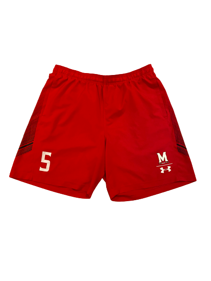 Shaq Smith Maryland Football Under Armour Shorts With Number (Size XL)