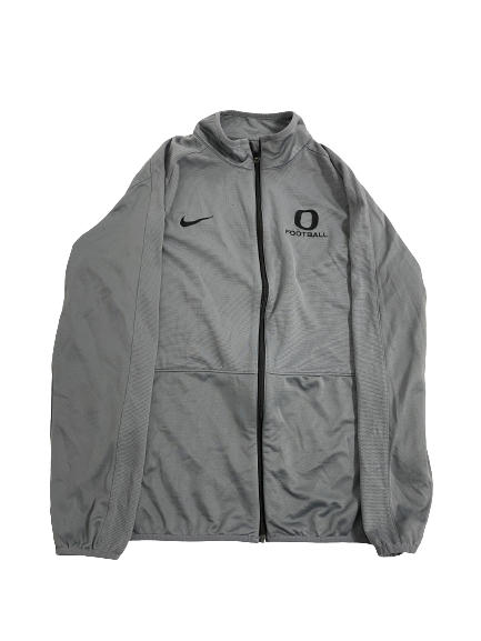 Travis Dye Oregon Football Player-Exclusive Zip-Up Jacket (Size XL)