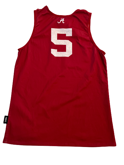Jaden Shackelford Alabama Basketball Team Exclusive Reversible Practice Jersey (Size M)