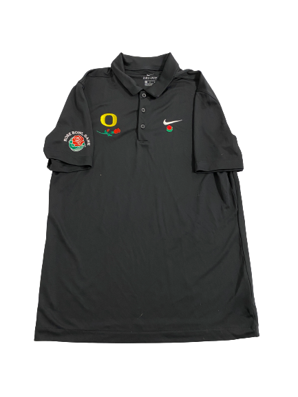 Travis Dye Oregon Football Rose Bowl Polo Shirt (Size M)