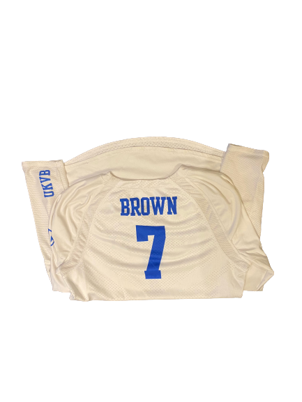 Kaz Brown Kentucky Volleyball Game Worn Jersey (Size L)