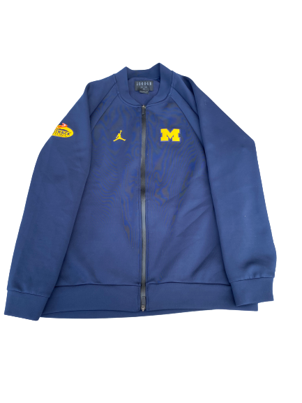 Stephen Spanellis Michigan Football Team Exclusive Outback Bowl Jacket (Size 3XL)