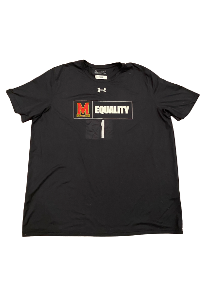 Shaq Smith Maryland Football Player-Exclusive Equality T-Shirt (Size XL)