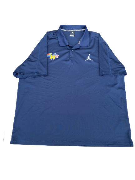 Stephen Spanellis Michigan Football Team Exclusive 2019 South Africa Trip Polo (Size 3XL)