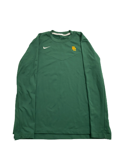 NaLyssa Smith Baylor Basketball Team Issued Long Sleeve Waffle Style Crewneck Shirt (Size M)